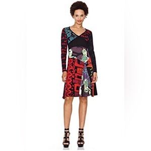Desigual Multicolor Long Sleeve Dress